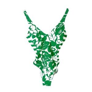 kate spade new york Printed V-Neck One-Piece Swimsuit Size Small